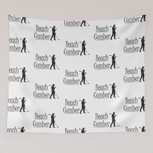 Item preview, Beach Comber Treasure Hunter Sandy Font Design With Metal Detector designed and sold by TheRainFamily.
