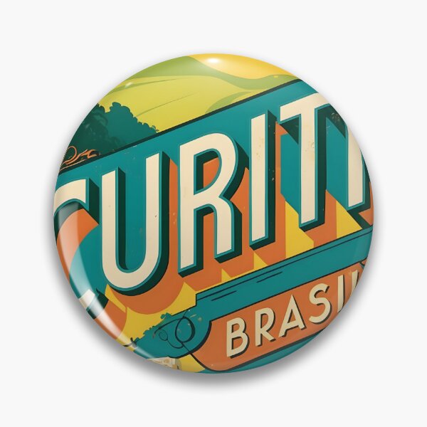 Item preview, Curitiba Brasil Vintage Travel Tourism  designed and sold by TravelersGems.