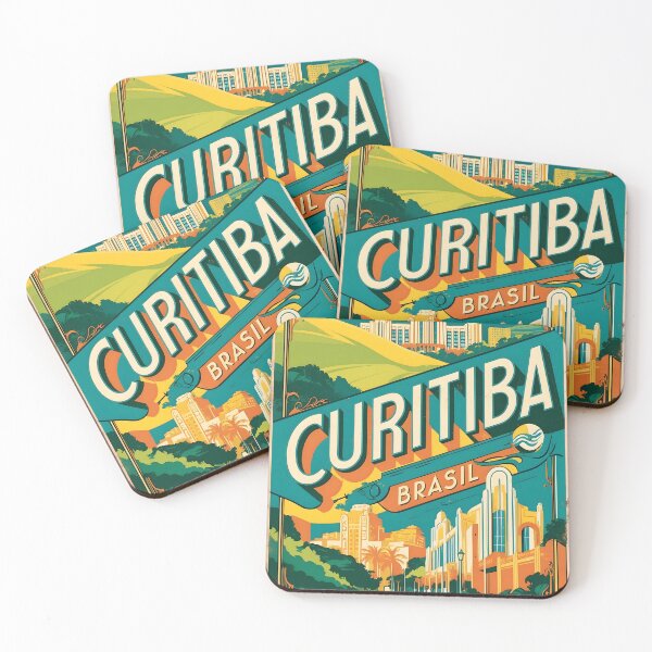 Item preview, Curitiba Brasil Vintage Travel Tourism  designed and sold by TravelersGems.