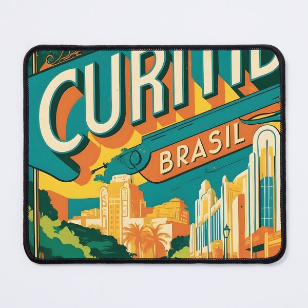 Item preview, Curitiba Brasil Vintage Travel Tourism  designed and sold by TravelersGems.
