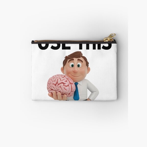 Item preview, Use Brain, funny cartoon designed and sold by RedCircleArt.