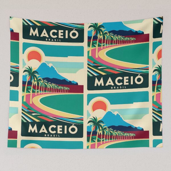 Item preview, Maceio Brasil Vintage Travel Tourism  designed and sold by TravelersGems.