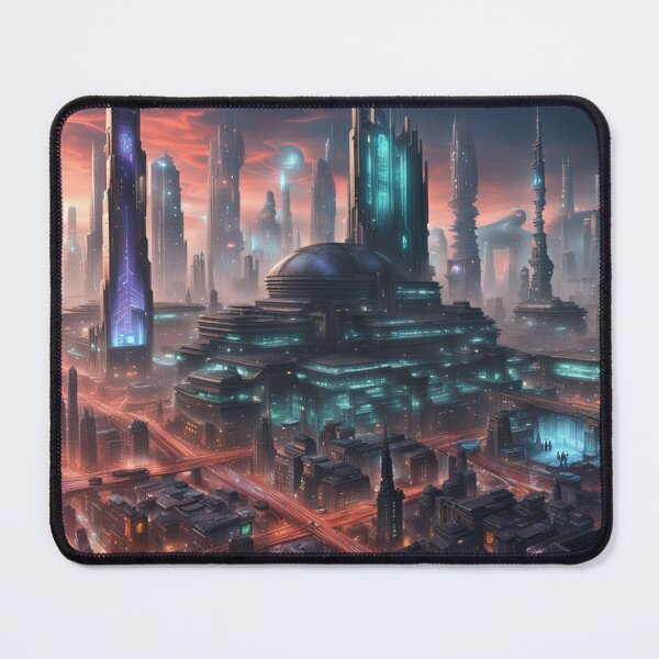 Item preview, Neo-Megalithic Futurist City, Digital Painting designed and sold by Burn-Ego.