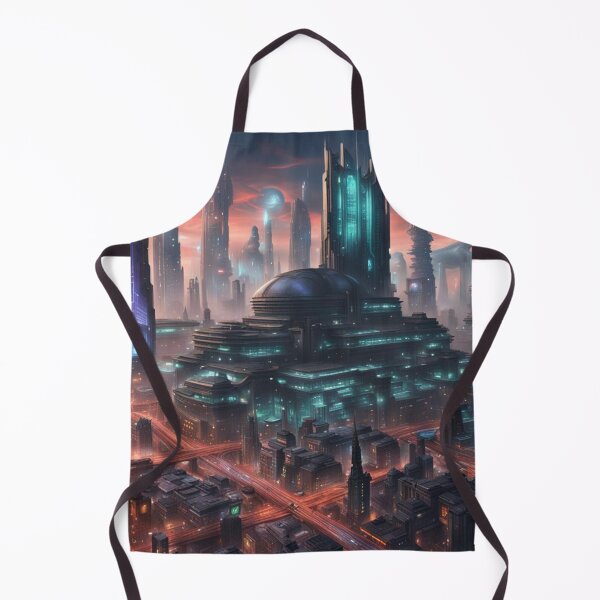 Item preview, Neo-Megalithic Futurist City, Digital Painting designed and sold by Burn-Ego.