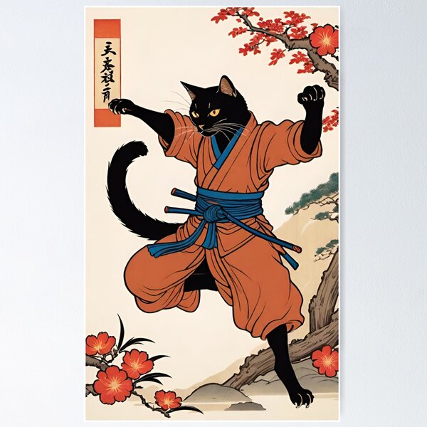Item preview, Ninja Paws: Midnight Strike designed and sold by LyssasMindArt.