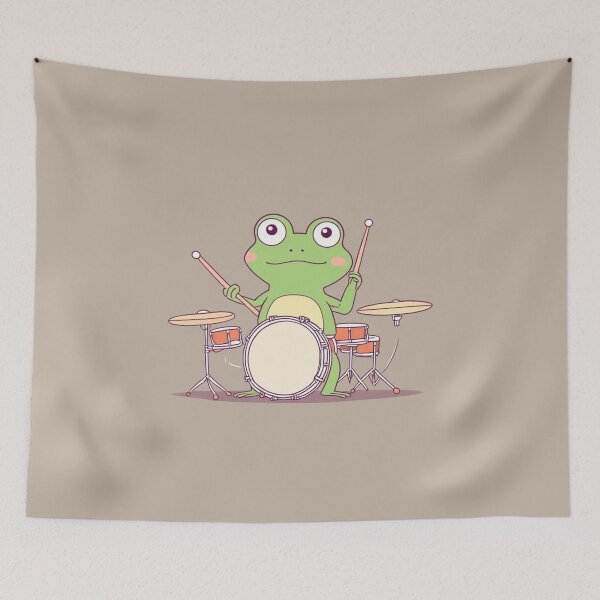 Item preview, drummer frog  designed and sold by Atlantico54.