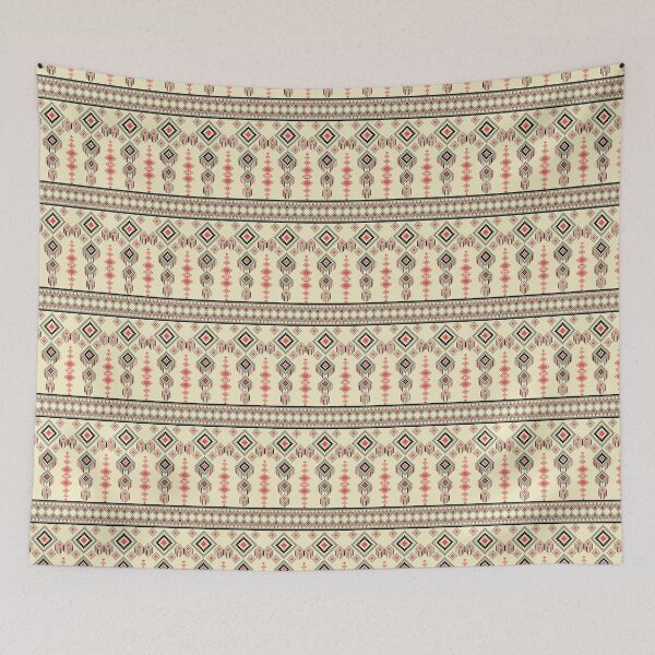 Item preview, Pattern pixel art seamless ethnic geometric for fabric design designed and sold by Nonnipa.
