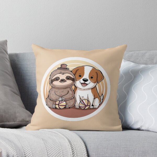 Item preview, Cute Sloth and Dog Friendship for Pug Lover designed and sold by Laugh-Lines.