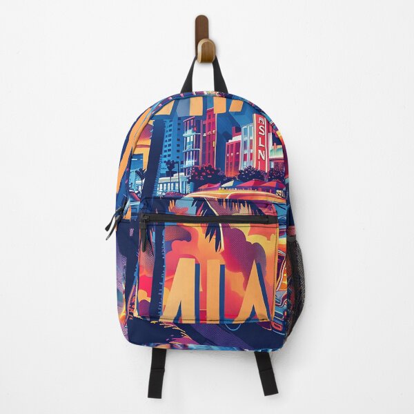 Item preview, Miami Travel Illustration designed and sold by nomiraclehere.