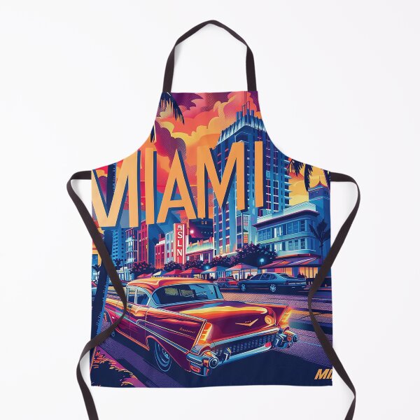 Item preview, Miami Travel Illustration designed and sold by nomiraclehere.