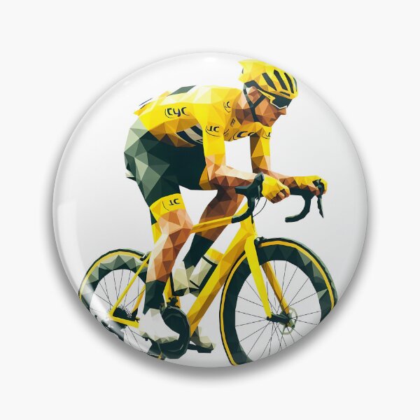 Item preview, Tour De France - Polygon Rider with Yellow Maillot designed and sold by polygeeks.