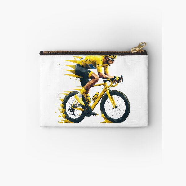 Aperçu de l'œuvre Tour De France - Speeding Polygon Rider with Yellow Maillot créée et vendue par polygeeks.