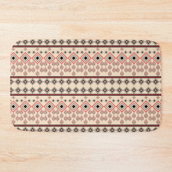 Item preview, Pattern pixel art seamless ethnic geometric design for fabric designed and sold by Nonnipa.