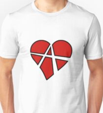 Anarchist Heart Red Unisex T-Shirt