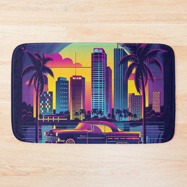 Item preview, Miami Travel Illustration designed and sold by nomiraclehere.