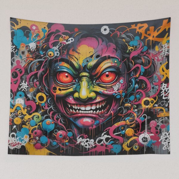 Item preview, Evil Face Graffiti, Street Art, Japanese designed and sold by Burn-Ego.
