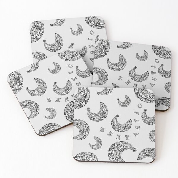 Item preview, Artistic Zentangle Banana Pattern - banana zentangle style designed and sold by Funny-Banana.