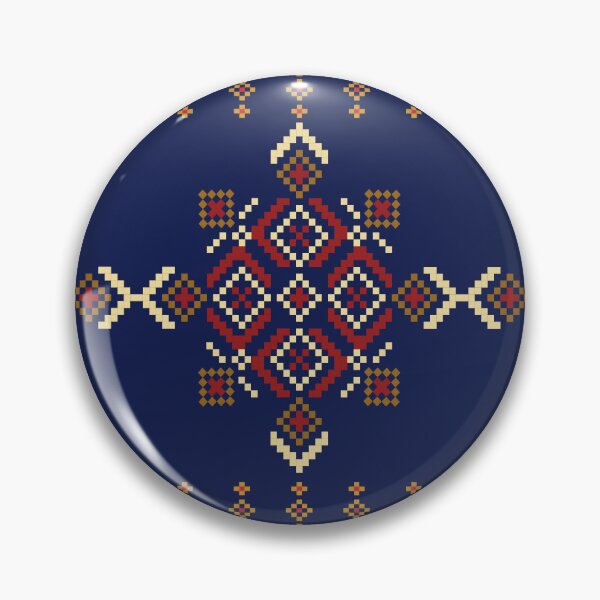 Item preview, Pattern pixel art seamless ethnic geometric design for fabric designed and sold by Nonnipa.