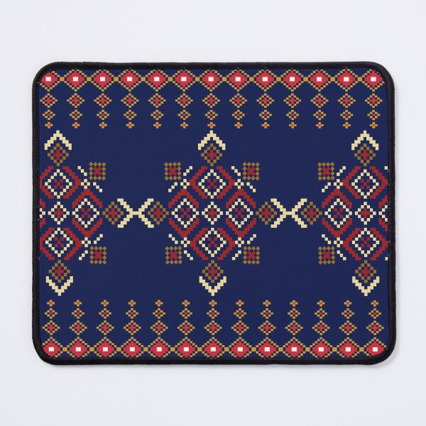 Item preview, Pattern pixel art seamless ethnic geometric design for fabric designed and sold by Nonnipa.