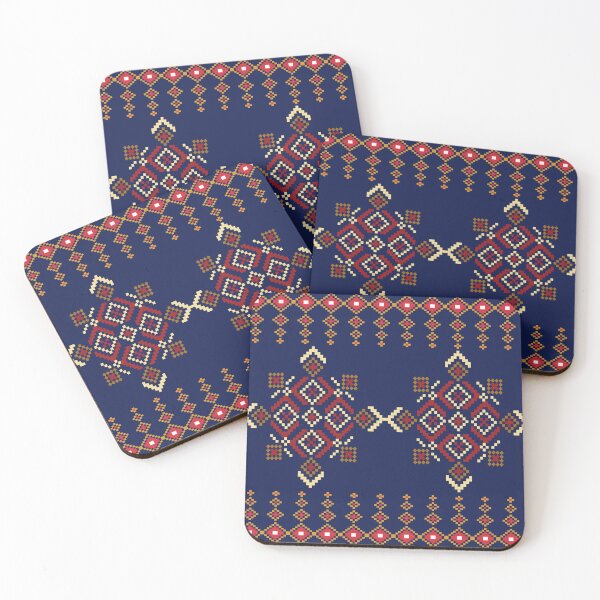 Item preview, Pattern pixel art seamless ethnic geometric design for fabric designed and sold by Nonnipa.