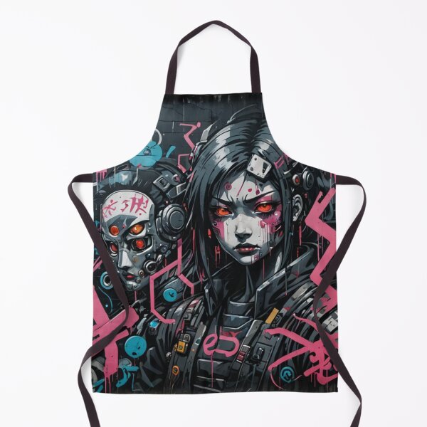 Item preview, Cyberpunk Girl Graffiti, Street Art, Japanese Underground designed and sold by Burn-Ego.
