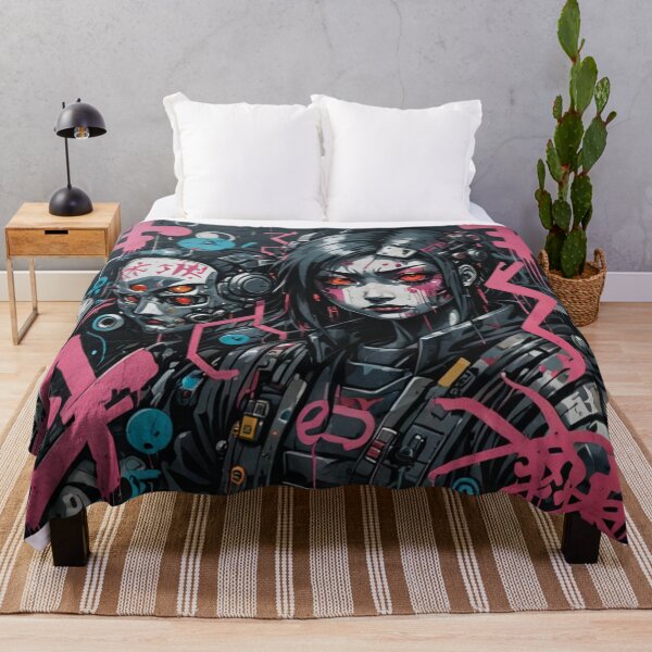 Item preview, Cyberpunk Girl Graffiti, Street Art, Japanese Underground designed and sold by Burn-Ego.
