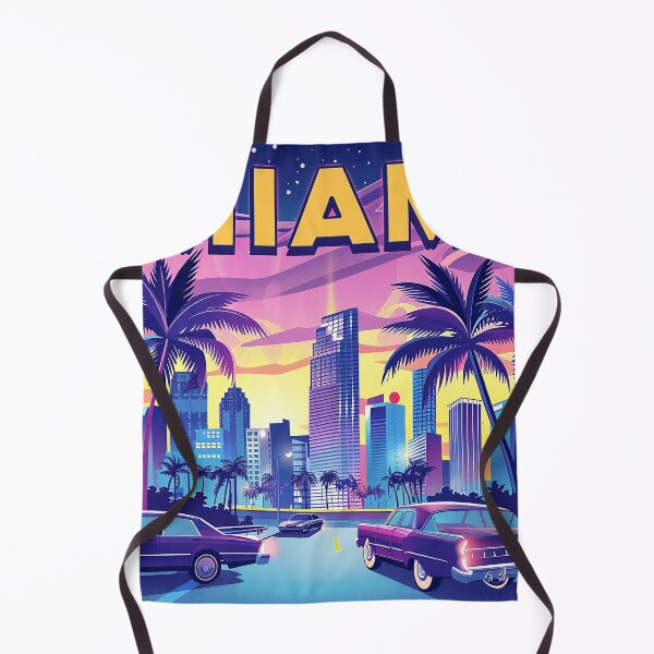 Item preview, Miami Travel Illustration designed and sold by nomiraclehere.
