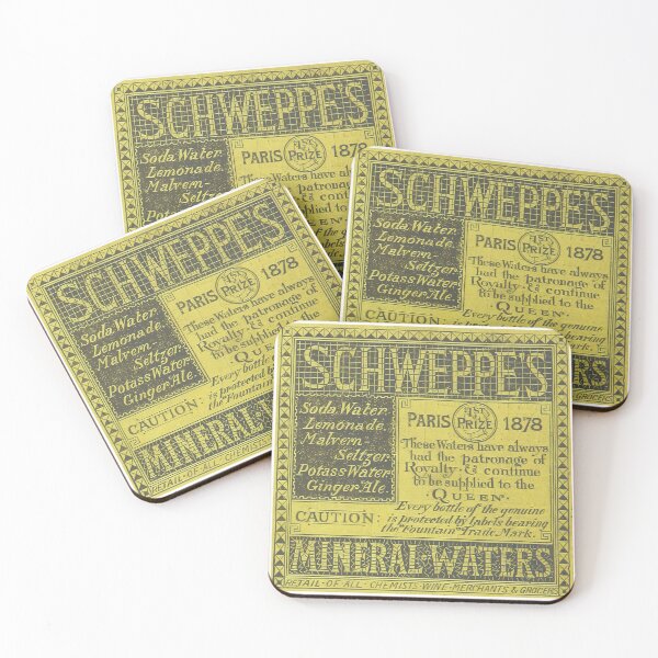 Item preview, Vintage Schweppes Mineral-Waters designed and sold by Angry Swan Designs.