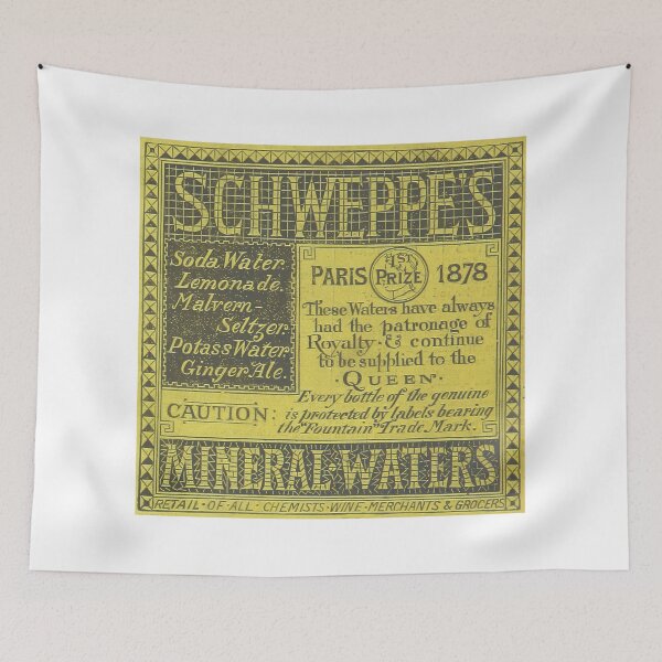 Item preview, Vintage Schweppes Mineral-Waters designed and sold by Angry Swan Designs.