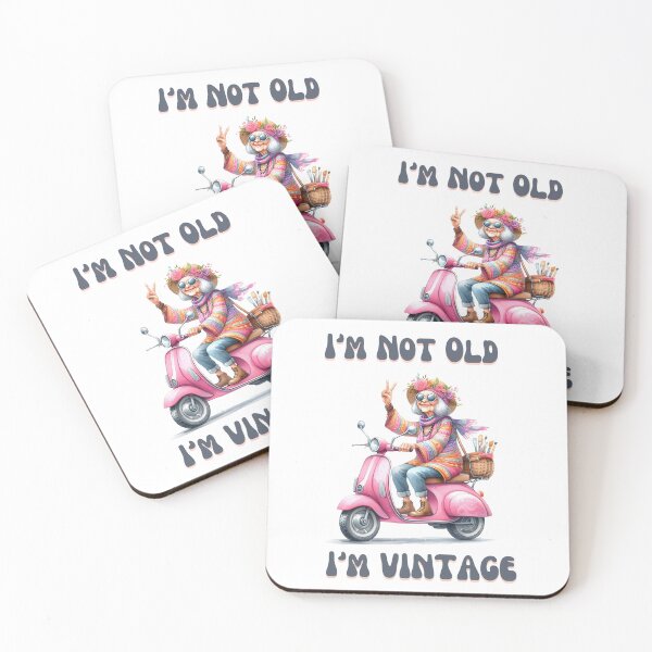 Item preview, I'm not old - I'm vintage designed and sold by GlistenCorner.