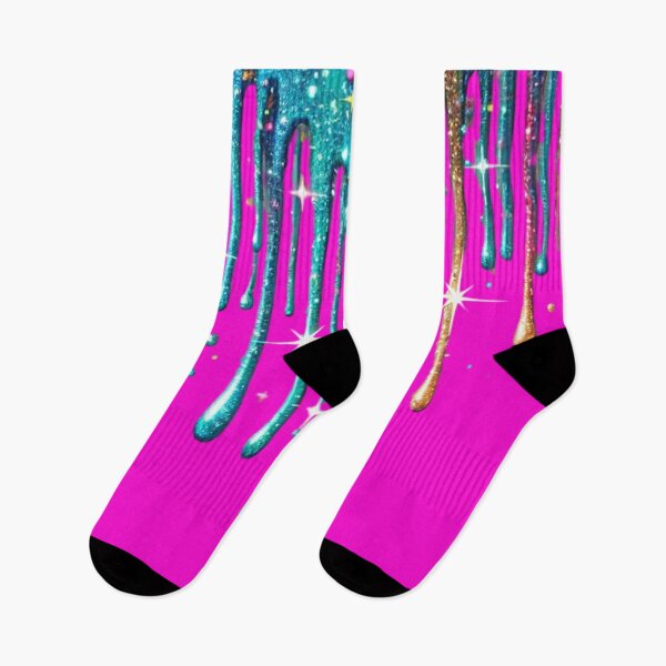 Item preview, Dripping Glitter - Vibrant Neon Drip Art designed and sold by SportyAndArtful.