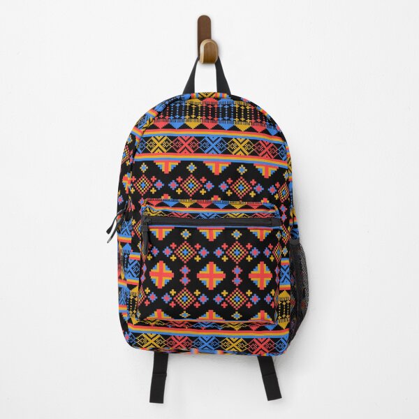 Item preview, Pattern pixel art seamless ethnic geometric for fabric designed and sold by Nonnipa.