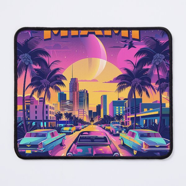 Item preview, Miami Travel Illustration designed and sold by nomiraclehere.