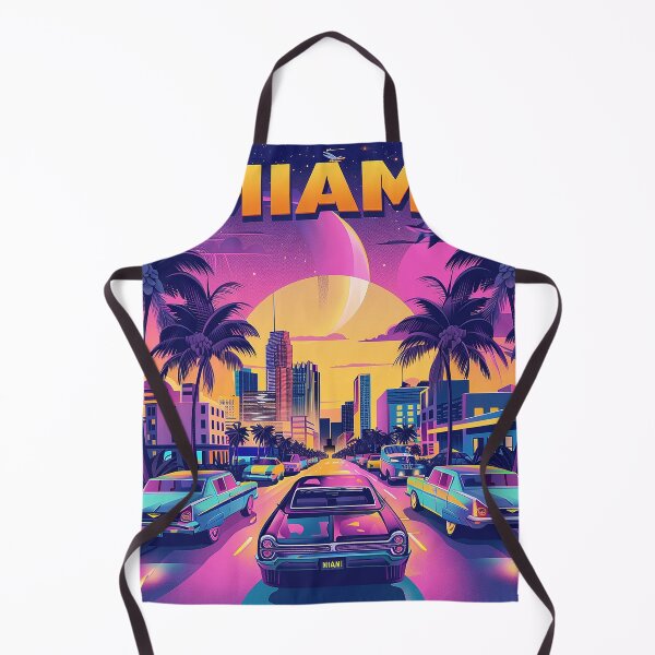 Item preview, Miami Travel Illustration designed and sold by nomiraclehere.
