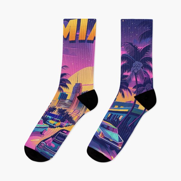 Item preview, Miami Travel Illustration designed and sold by nomiraclehere.