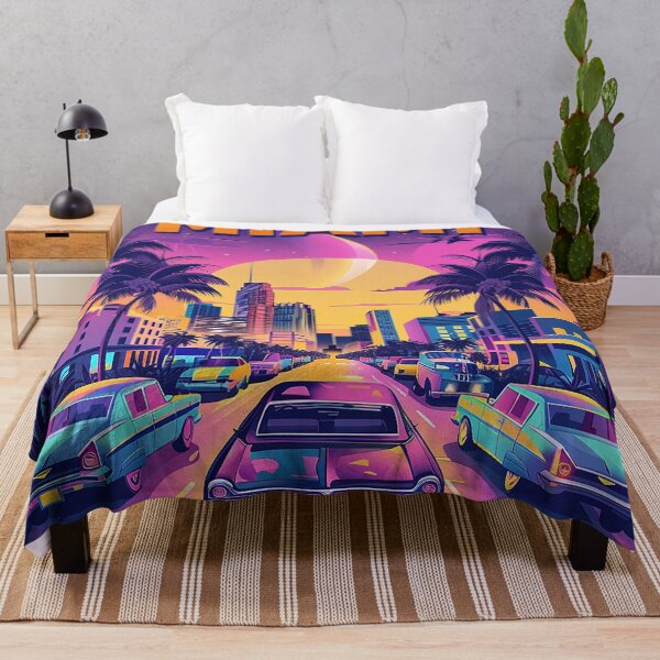 Item preview, Miami Travel Illustration designed and sold by nomiraclehere.