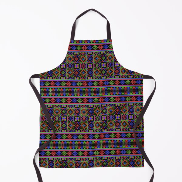 Item preview, Pattern pixel art seamless ethnic geometric design for fabric designed and sold by Nonnipa.