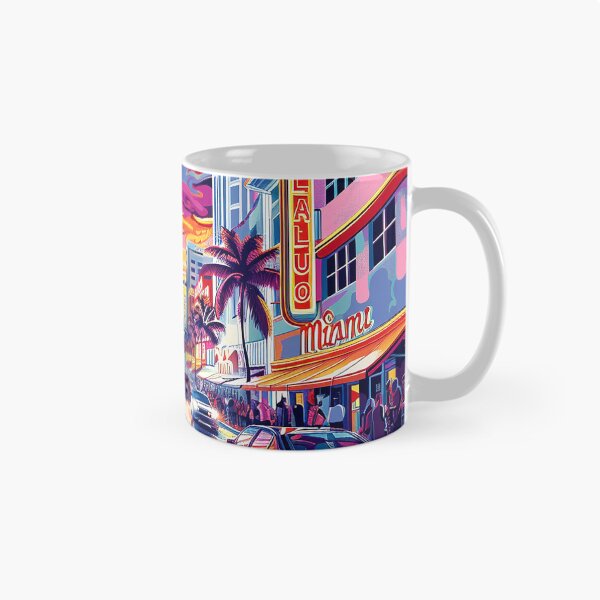 Item preview, Miami Travel Illustration designed and sold by nomiraclehere.