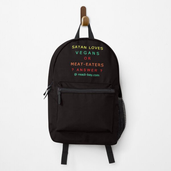 Item preview, SATAN Loves Vegans Or Meat-Eaters designed and sold by AlienAlmanac.
