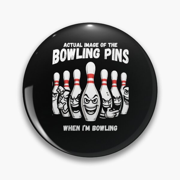 Item preview, Seven Ten Pin Laughing Mocking Funny Bowling Pins designed and sold by Dressed For  Duty.