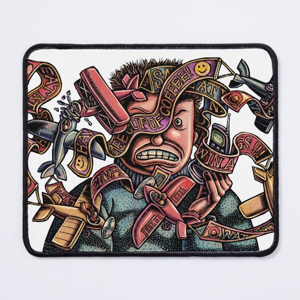 Item preview, Cellphone User Surrounded by Airplanes with Advertising Banners designed and sold by LisaHaney.