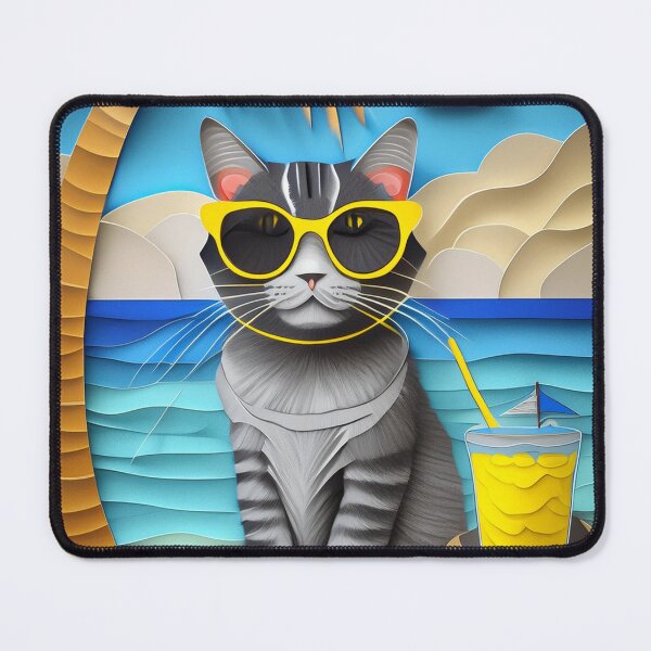 Item preview, Paper Happy  Cat on the beach  designed and sold by m-litomirskaya.