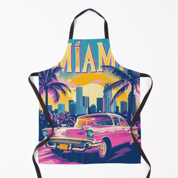 Item preview, Miami Travel Illustration designed and sold by nomiraclehere.