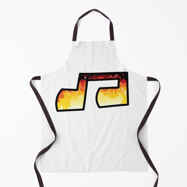 Item preview, Fire Music Note (Black Border) designed and sold by Carsondood.