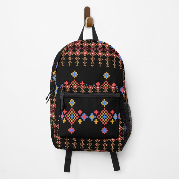 Item preview, Pattern pixel art seamless ethnic geometric design for fabric designed and sold by Nonnipa.