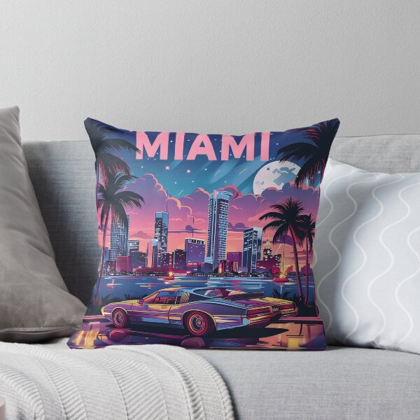 Artikelvorschau, Miami-Reiseillustration entworfen und verkauft von nomiraclehere.