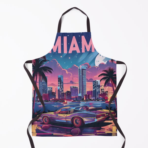 Item preview, Miami Travel Illustration designed and sold by nomiraclehere.