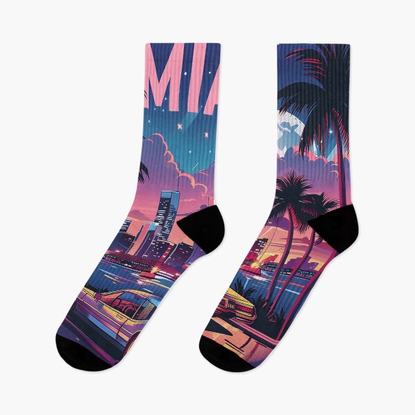 Item preview, Miami Travel Illustration designed and sold by nomiraclehere.