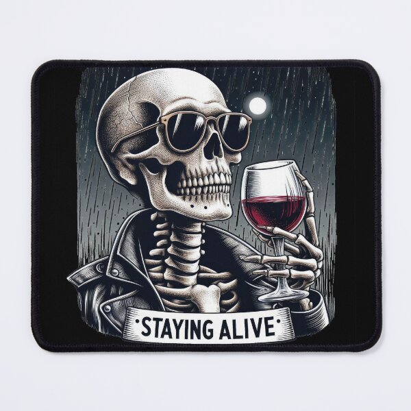 Item preview, staying alive, red vine, moon, scull designed and sold by NERO gOVEDI.