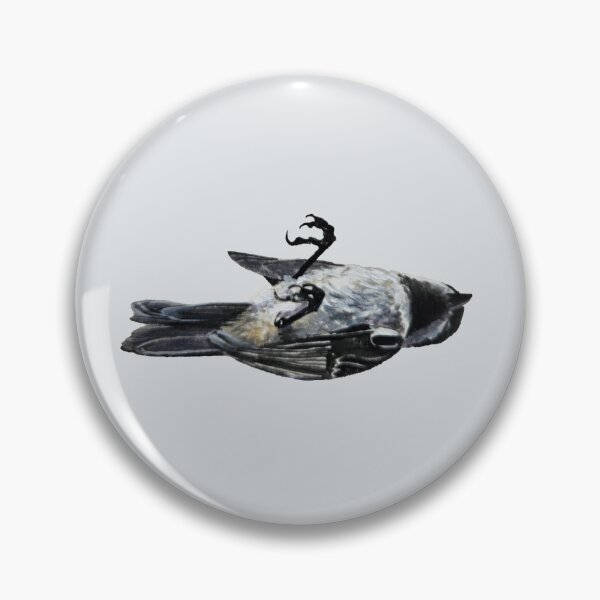 Item preview, In Memoriam - dead chickadee painting designed and sold by Emily Bickell.